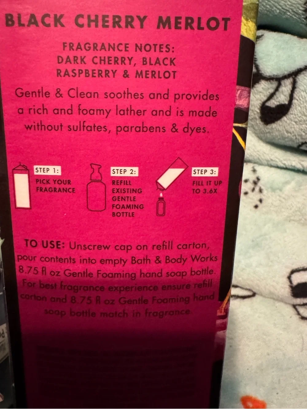 Bath & Body Works Black Cherry Merlot 32ounce Foaming Hand Soap Refill NEW